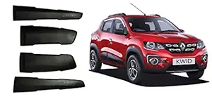 AUTOBEST Black Car Side Beading/Car Side Garnish/Car Door Garnish/Door Lining for Ranault KWID 2015-2020 (Set of 4 Pieces)