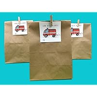 Mitgebseltüten Kindergeburtstag Feuerwehr Motiv