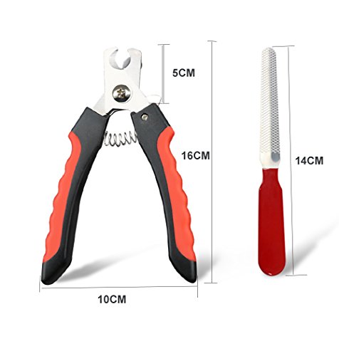 Ceesc-Coupe-griffes-pour-chiens-et-chats-Sharp-tondeuse--ongles-avec-lime--ongles-Ensemble-Rouge-Essential-Kit-de-toilettage