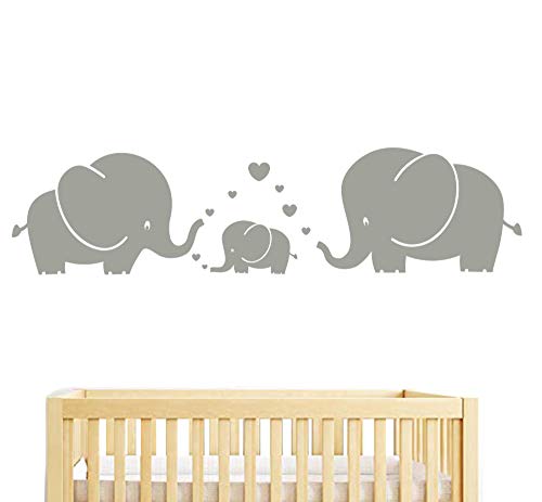 LUCKKYY®Cute Elephant Family Wall Decor Nursery baby Children Bedroom
