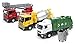 Price comparison product image Children's Kids Toy Big Set of Cars, Includes Garbage Truck, Cement Lorry and Fire Truck with Rotary Sliding Ladder, Ideal Pretend Toy Auto Set for Boys Junior Toddler Baby