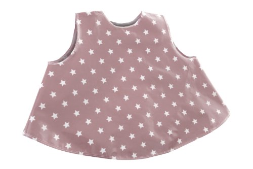 Messy Me Tunic / Tabard Style Oilcloth Bib (Dusty Pink)