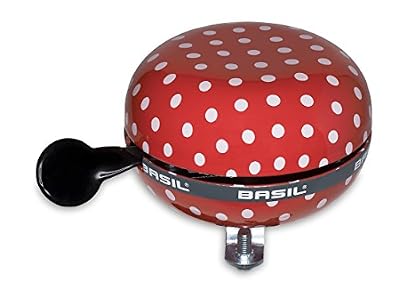Basil Sonnette Velo Basil Polka - Coloris: Rouge Pois Blanc