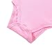 JIAJIA Cute Baby Girl Pink Cotton Short Sleeve One Piece Romper 3-6 Months