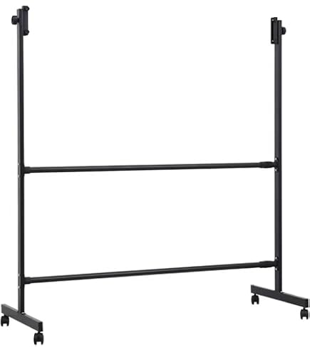 Support Mobile Réglable En Métal Pour Tableau Blanc Ou Noir - Chevalet Roulant Portable Avec Roulettes, Idéal Pour École Et Bureau