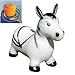 Crazy Animal Bouncer Space Hopper Inflatable Children indoor and Garden TOYS ZEBRA BLACK + WHITE