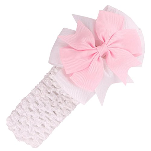 DDLBiz Girls Headbands Bowknot Hair Accessories For Girls Infant Hair Band (White)