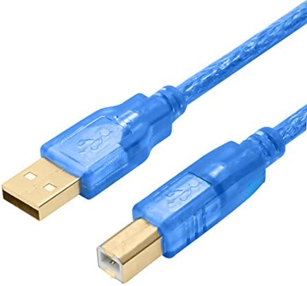 Youii Printer Cable 3M USB 2.0 Type A Male to Type B Male Printer Scanner Cable for HP, Canon, Lexmark, Epson, Dell, Xerox, Samsung etc