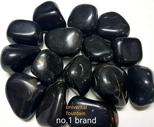 Universal Fountain Beautiful Jumbo Big Pebbles for Home Decoration for Gardening, 1 kg, Black