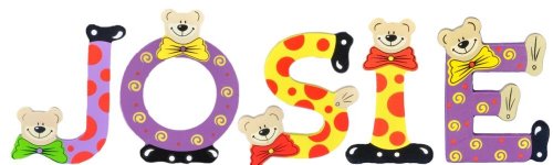 Preisvergleich Produktbild Playshoes Kinder Holz-Buchstaben Namen-Set JOSIE - sortiert
