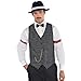 Produktbild Fancy Dress VIP Herren Roaring 20er Jahre Gatsby Mobster Mafia Boss Nadelstreifen Weste Kostüm Zubehör