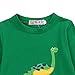 WangsCanis Baby Boy Pyjama Set Dinosaur Pattern Long Shirt + Leggings Sleepsuit Green 3 Year
