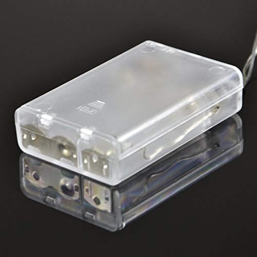 Rosenblütenkette 20 LED warm weiß Lichterkette Blumen Rosen - 5