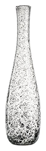 Leonardo 034910 Giardino Vase Pulver 40 cm basalto, Glas, Grau, 10.4 x 10.4 x 40 cm