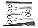 Produktbild Haarscheren Set 5-Teilig 6 Zoll Effilierschere - Friseurschere - Modellierschere - Haarkamm - Ausdünnkamm Solingen ICE-Tempered
