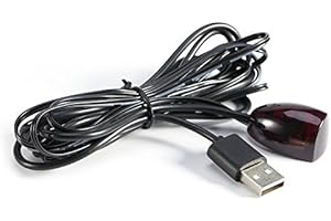 ZERONE Odbiornik podczerwieni USB, szerokopasmowy 20-60 kHz dekoder na podczerwień pilot zdalnego sterowania kabel USB wzmacniacz podczerwieni do domu hotelu dekodera