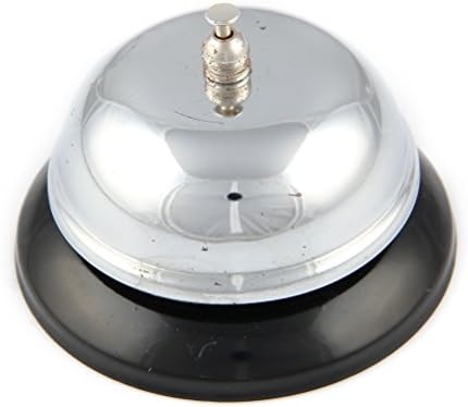 Winrembrandt Traditional Stainless Steel Desktop Reception Desk Service Bell idel for Ringing