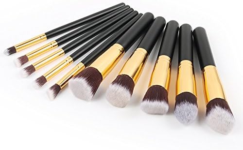 mieres Makeup Brush Set, Professional Foundation Blending Blush Eye Face Liquid Powder Cream Cosmetics Brushes