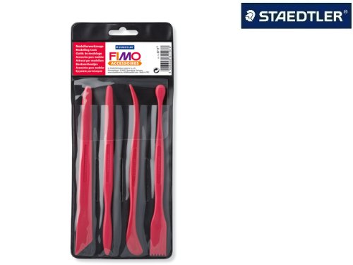 STAEDTLER FIMO Soft STARTER Komplett-Sparset 20 tlg. + BONUS Modelliermasse & Effektform - 4