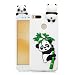 Produktbild Everainy Xiaomi Mi 5X/Xiaomi Mi A1 Silikon Hülle Neu 3D Panda Muster Ultradünn Hüllen Handyhülle Gummi Kompatibel für Xiaomi Mi A1 Schutzhülle Stoßfest TPU Gel Stoßstange Cover (Weiß 1)
