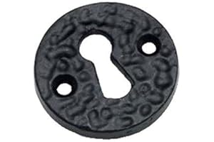 OriginalForgery Rustic Key Hole open escutcheon in Black Cast Iron (BC221)