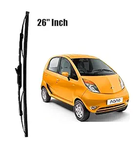 Car Styling- High Performance OE Wiper Blade Replacement in (Metal Frame) Tata Nano Model - Pack of 01 Pcs. (D- 26)