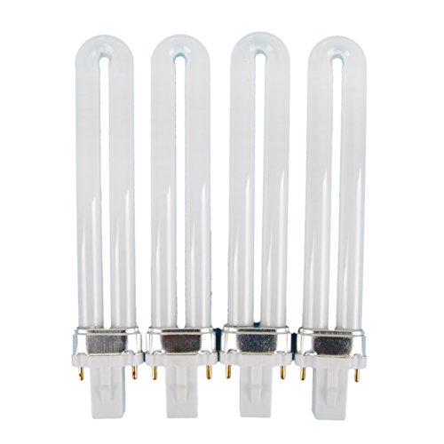 Fashion Gallery 4Pc 9W UV Gel Nail Art Curing Lamp Dryer Light Bulb Kits