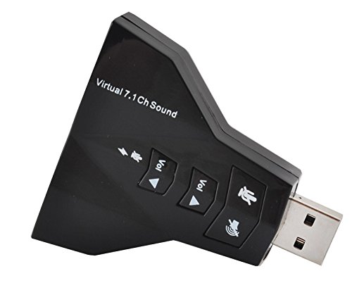 Soundkarte 3D USB 2.0 Headset Sound Kopfhörer Audio Adapter Virtueller 7.1 #1217 - 5