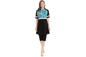 nadamuSun Girls Women Modest Swimwear Surfing Suit Muslim Hindu Jewish Shorts Swimsuit