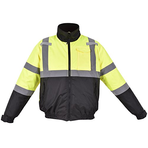 Sicherheitsjacke Warnschutz Warnjacke Jacke Arbeitsjacke Signalfarbe Gelb Winterjacke Größen XXL
