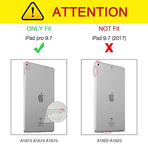 iPad Pro 9.7 Hülle, ESR® Yippee Series Auto aufwachen / Schlaf Funktion Wickelfalz Ledertasche mit Lichtdurchlässig Rückseite Abdeckung Leichtgewicht Schutzhülle für iPad Pro 9.7 Zoll (Rose Gold) - 7