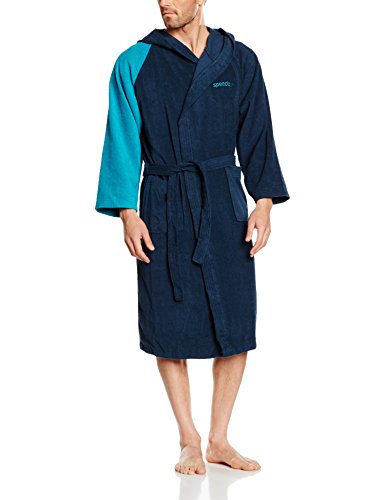 Preisvergleich Produktbild Speedo Microterry Au Bademantel XXL Navy / Aquarium