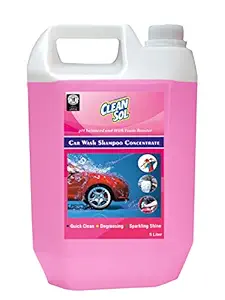 Cleansol Car�Wash�Shampoo�Concentrate -�5�Litre (Phosphate free, High foam, pH Balanced and Easy rinse off)
