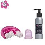 Rodillo de silicona que complementa a la ventosa. Diseño curvado para adaptarse a las formas del cuerpo, te sorprenderá por su eficacia en los muslos y los glúteos. Utilizar preferentemente con aceite o en la ducha.