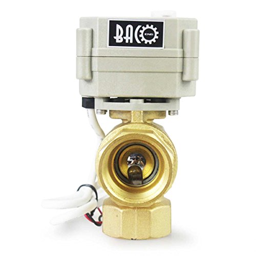 BACOENG AC/DC9-36V 3 Wege 1″ Messing Motorkugelhahn Elektrische ZonenventilNC - 4