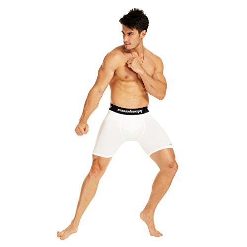 COOLOMG Herren Funktionshose Core Compression Hose Tights Lang Base Layer Sports S M L XL - 7