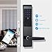 Produktbild Four Electronic Smart Lock, WiFi Smart Touch-Screen-Schloss Digitale Türschloss APP Tastaturschloss Wohnung Wohnung Wohnung Elektronik
