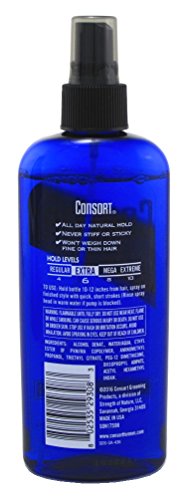 Consort Hair Spray 8 Ounce Unscented Extra Hold Pump Non-Aero (236ml) (6 Pack)