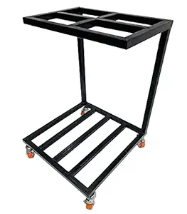 RATISON Office Home Topless Double Inverter Battery UPS Trolley with Heavy Bearing Wheels Fit to Every Inverter Battery