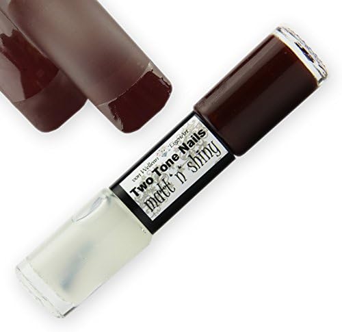 EigenArt Nail Polish Two Tone Matt'n'Shiny Set - black bordeaux