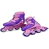 Sunman S00002214 Rising Sports Inline 4 Teker &Ccedil;ocuk Pateni Pembe 34-37 Numara, Pembe Mor
