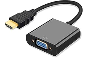 GOOD HDMI to VGA, 1080P Compatible HDMI to VGA Adapter for Computer, Laptop, PC, Monitor, HDTV, Digital to Analog Converter Cable for Xbox 360, PS3, TV Box to Projector Displayer. Male to Female Adapter.