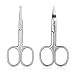 PIXNOR Nose Hair Scissors Beard Eyebrow Trimmer Scissors Stainless Steel Set