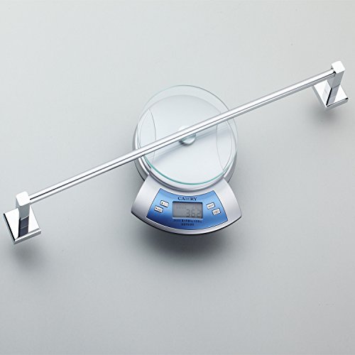Aothpher Wand montiert Badezimmer Küche Single Handtuchhalter Handtuchstange, chrom-Finish, Kupfer, chrome, 50cm/15inch - 7