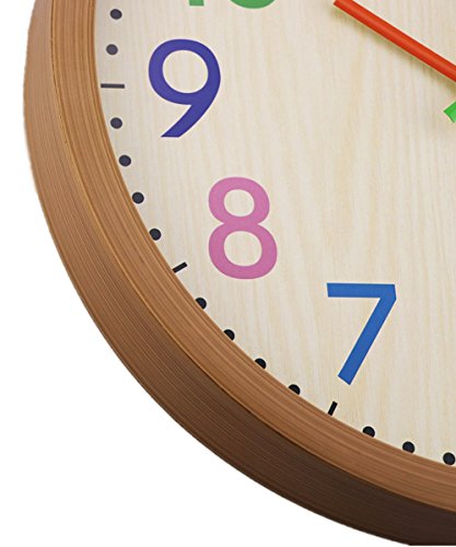 Foxtop Modernen Bunten Stille Nicht-tickende Wanduhr, ohne Ticken Wanduhr, 30cm. - 4