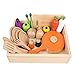 Produktbild Card Boy Pretend Play Küche Kochen Set, Kinder Kochgeschirr Playset, Schneiden von Gemüse, Messer, Entwicklung Utensilien Spielzeug für Ages 2, 3, 4, 5 Years Olds