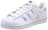 Erstklassiger Tragekomfort adidas Unisex-Kinder Superstar J Gymnastikschuhe, Weiß FTWR White/Metallic Silver-SLD, 35.5 EU