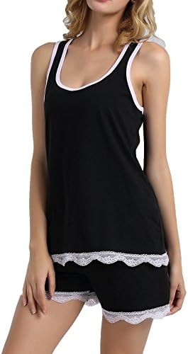 Vansiter Women's Summer Short Pyjama Set Soft Cotton Nightwear