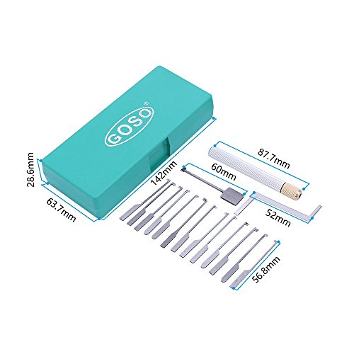 loboo Goso Kaba Tools - Juego de Ganzúas de Cerrajero