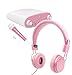 Price comparison product image Pretty Pink Ultra-Stylish Kids Matching Fashion Headphones For Girls Night In Karaoke Machine - by DURAGADGET